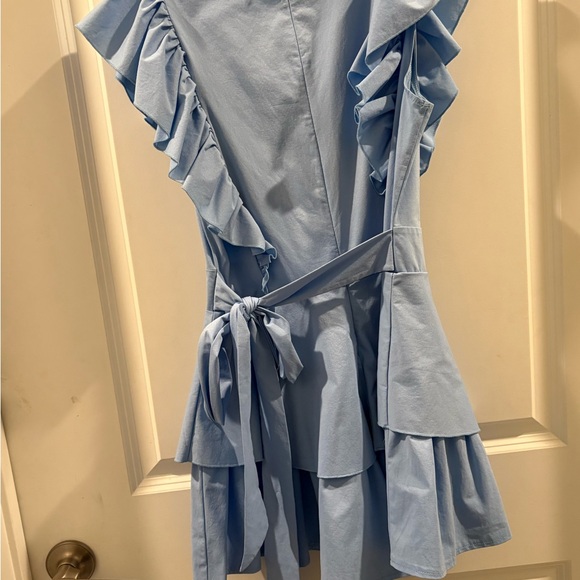 Amazon Light Blue Ruffled Jumpsuit - Picture 3 of 3
